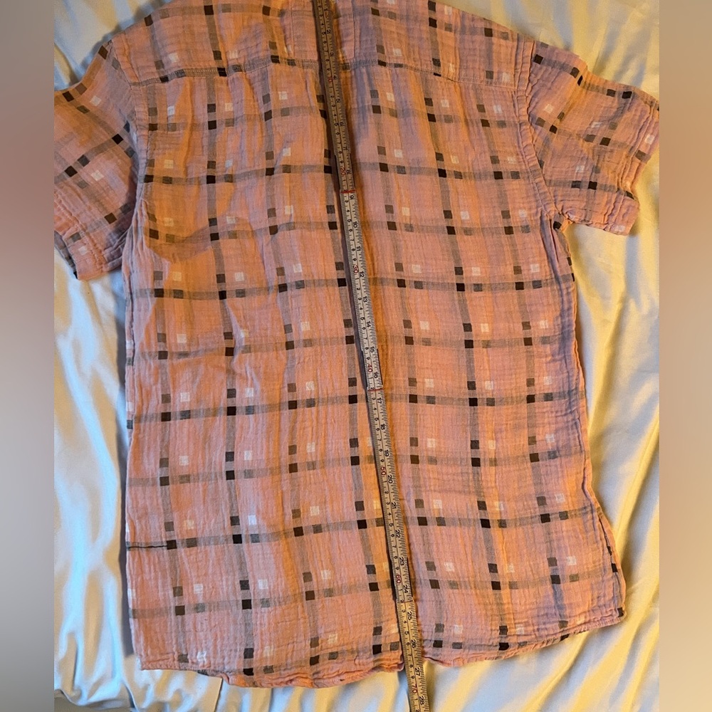Hansen garments Pink Plaid Button-Up Shirt - Picture 14 of 16